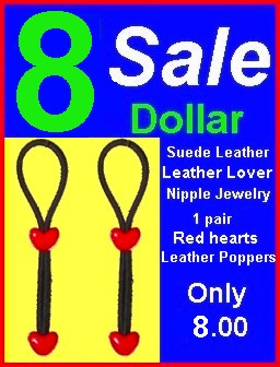 5 Dollar Leather Nipple Jewelry